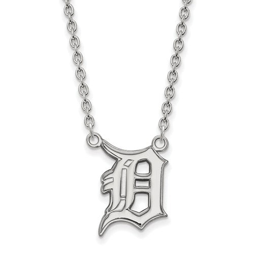 14kt White Gold MLB Atlanta Braves Pendant Necklace. 18