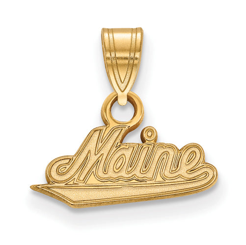 14ky University of Maine Small Pendant