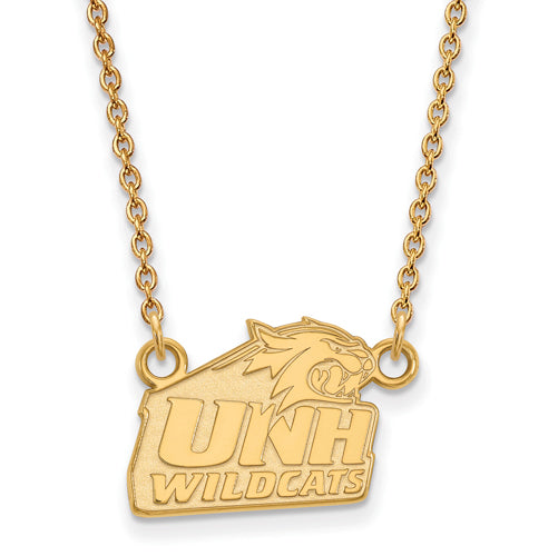 14ky University of New Hampshire Small Pendant w/Necklace