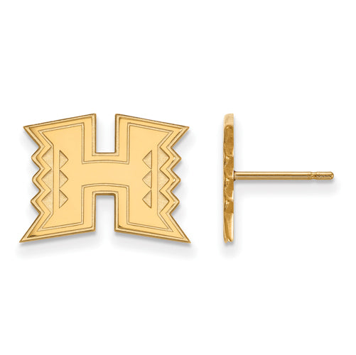 SS w/GP The University of Hawaii Small Post Earrings
