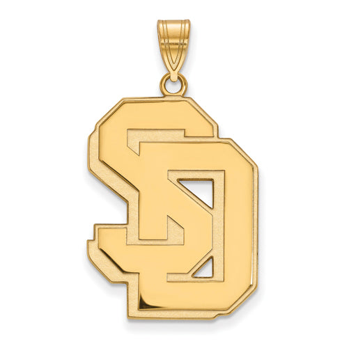 SS w/GP University of South Dakota XL Pendant