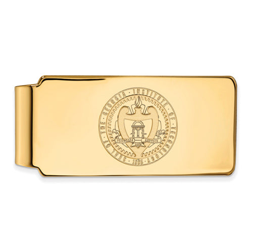 10ky Georgia Institute of Technology Money Clip Crest
