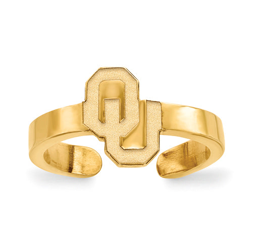 SS w/GP University of Oklahoma Toe Ring