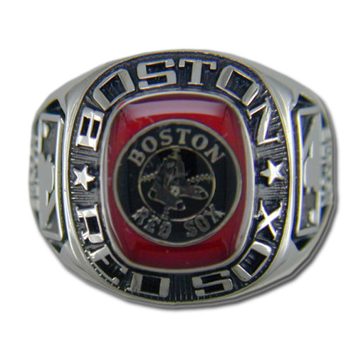 Boston Red Sox Classic Silvertone Major League Baseball Ring