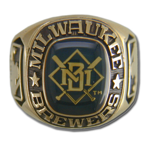 Milwaukee Brewers Classic Goldplated Major League Baseball Ring