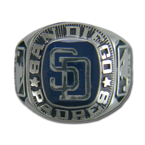 San Diego Padres Classic Silvertone Major League Baseball Ring