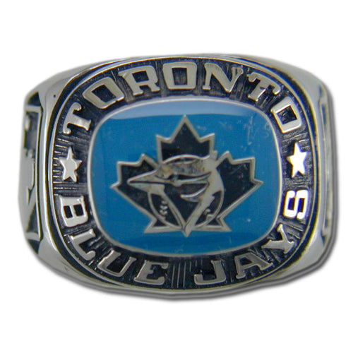 Toronto Blue Jays Classic Silvertone Major League Baseball Ring