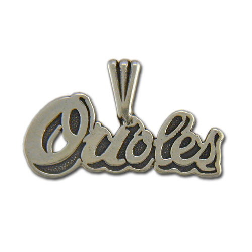 Baltimore Orioles ORIOLES (Silver) Pendant