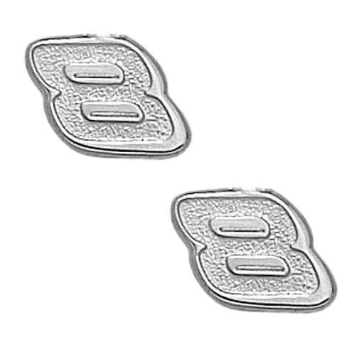 #8 NASCAR Driver Sterling Silver Earrings