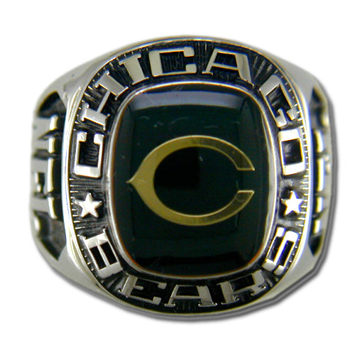Chicago Bears Large Classic Silvertone NFL Ring