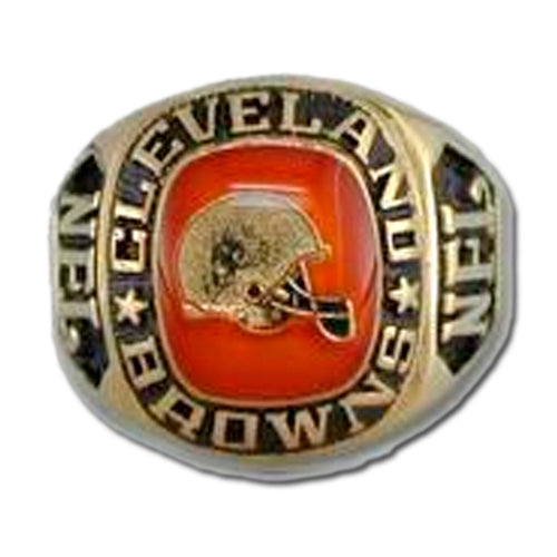 Cleveland Browns Large Classic Goldplated NFL Ring — Sports Jewelry Super  Store