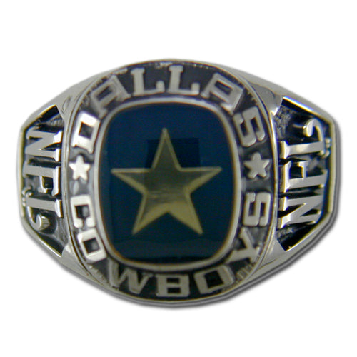 The 5 Silver Color Dallas Cowboys Super Bowl Rings in Box Size 11 Free  Shipping