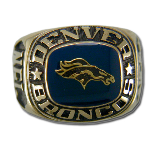 Denver Broncos Classic Goldplated NFL Ring — Sports Jewelry Super