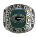 Green Bay Packers Large Classic Silvertone NFL Ring