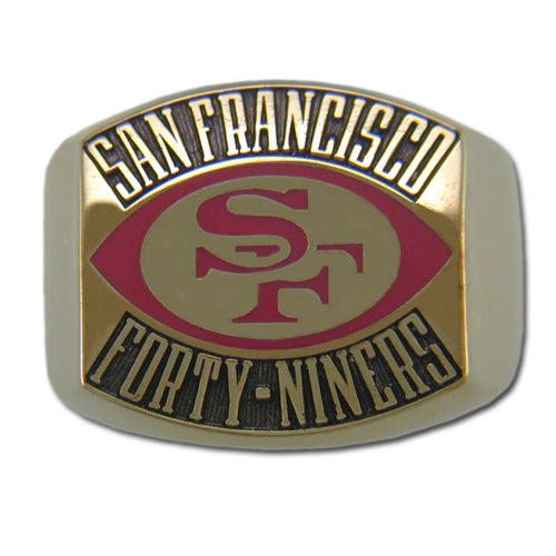 San Francisco 49ers Contemporary Style Goldplated NFL Ring