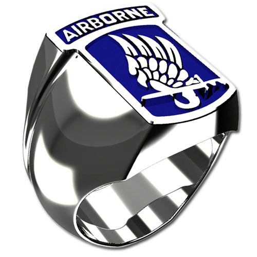 Army Ring - 173rd Airborne Brigade Combat Team Ring with enamel