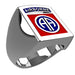 Army Ring - 82nd Airborne Division Badge Ring with enamel