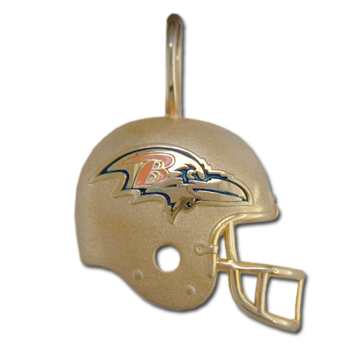 Baltimore Ravens Helmet (Enameled) Pendant — Sports Jewelry Super Store