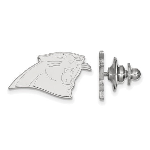 LogoArt Carolina Panthers Sterling Silver Lapel Pin