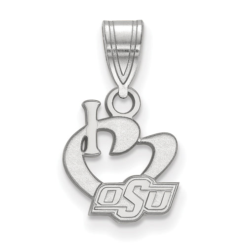 SS Oklahoma State University Small I Love Logo Pendant