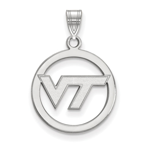 SS Virginia Tech Medium VT Logo Pendant in Circle