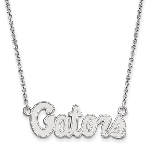 14kw University of Florida Small "GATORS" Pendant w/Necklace