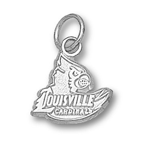 University of Louisville Cardinal Head Small Silver Pendant
