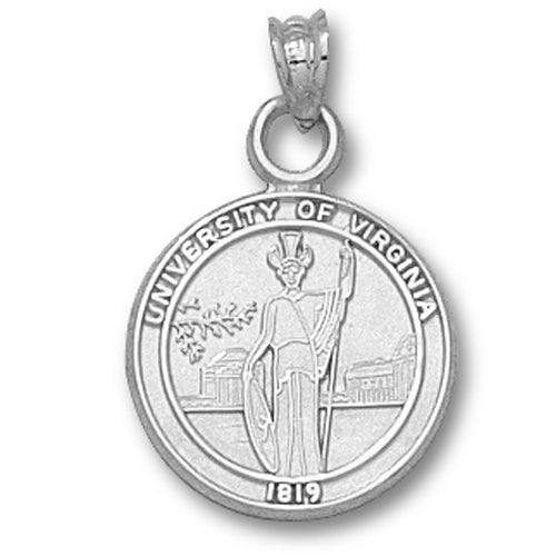 University of Virginia Seal Silver Pendant