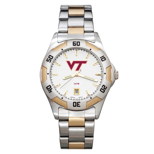 Virginia Tech All-Pro Men's Two-tone Watch W/Bracelet