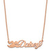 Customized Nameplate Necklace - Small-SS/Rose Plated