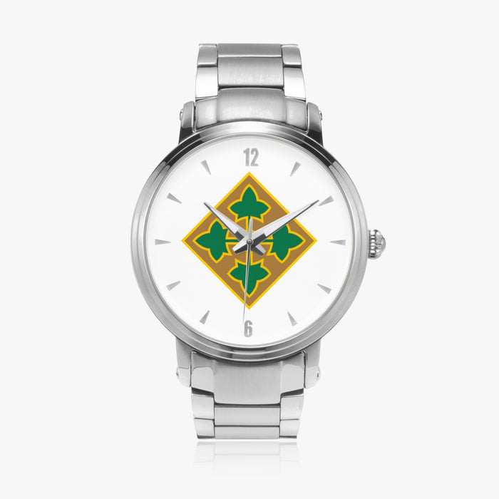4th Infantry Division-Steel Strap Automatic Watch