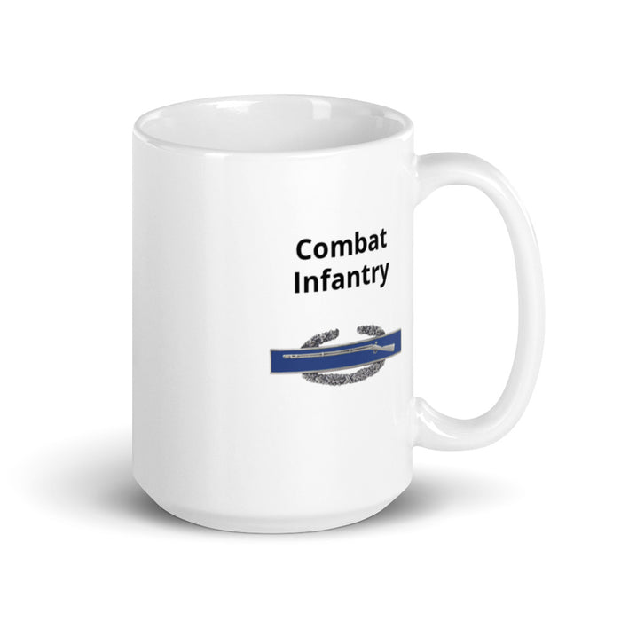 White Glossy Mug - Combat Infantry