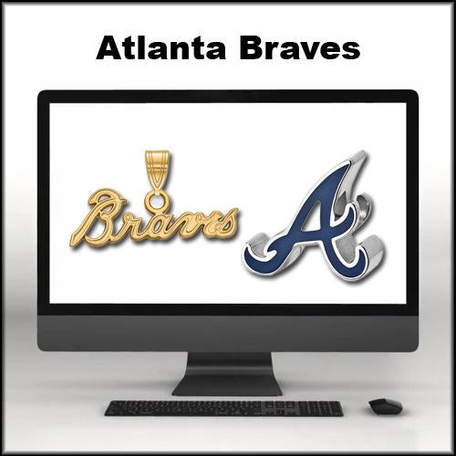 SS w/GP MLB Atlanta Braves XS A w/tomahawk Pendant — Sports Jewelry Super  Store