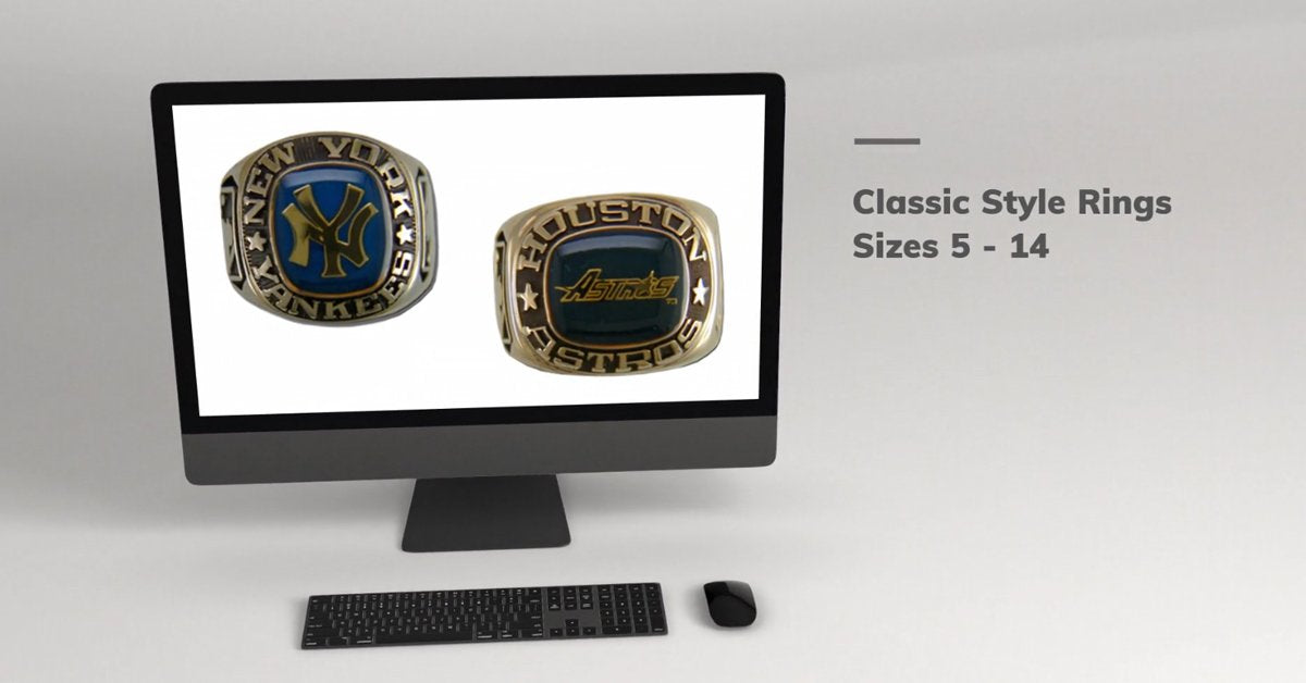 MLB Large Classic Style Rings, manufactured by Balfour Sports — Sports  Jewelry Super Store