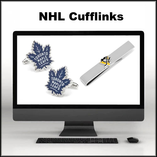 NHL Cuff-links, Lapel Pins, Tie Bars, and Tie Clips