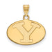 10ky Brigham Young University Small Disc Logo Pendant