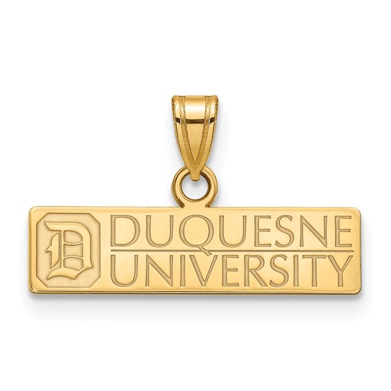 SS w/GP Duquesne University Medium Pendant