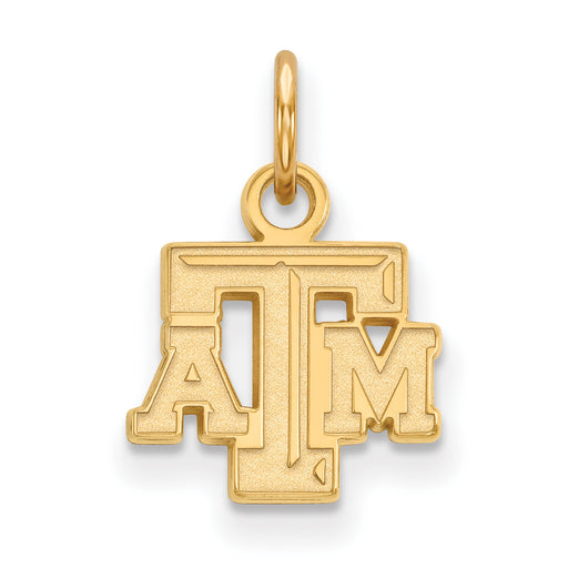 14ky Texas A and M University T-A-M Extra Small Pendant