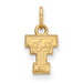 Sterling Silver Gold-plated LogoArt Texas Tech University T-T Extra Small Pendant