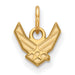 Sterling Silver Gold-plated LogoArt U.S. Air Force Extra Small Pendant