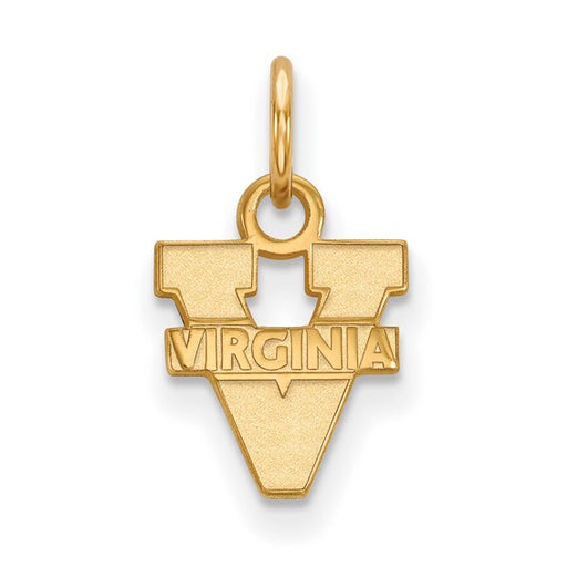 SS w/GP University of Virginia XS Text Logo Pendant