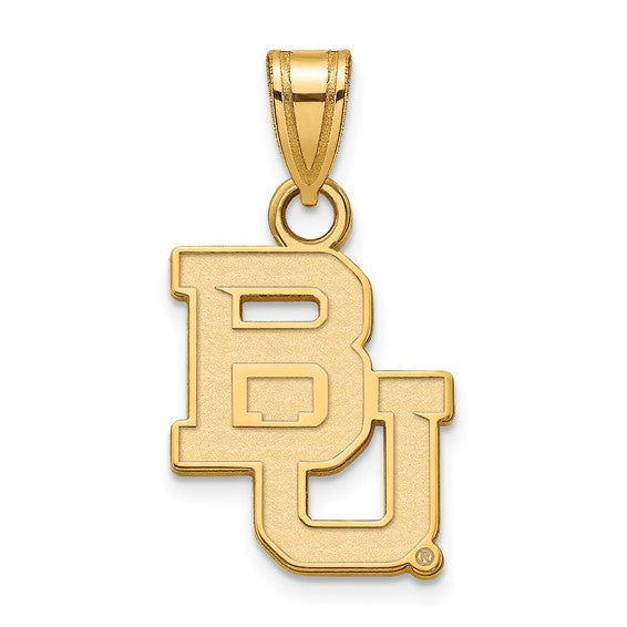 14ky Baylor University Small BU Pendant