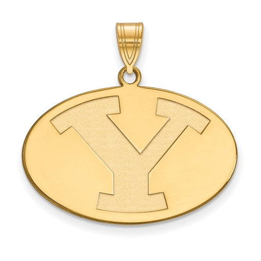 14ky Brigham Young University Large Disc Logo Pendant