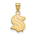 10k Gold NHL LogoArt Seattle Kraken Small Pendant