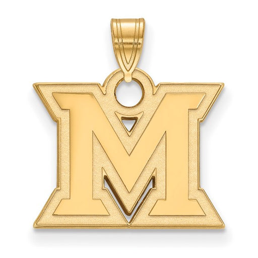 SS w/GP Miami University Small Logo Pendant