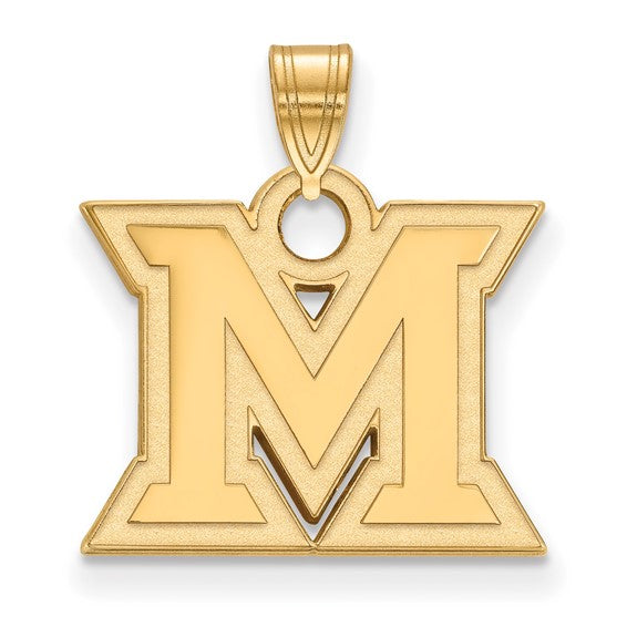 SS w/GP Miami University Small Logo Pendant