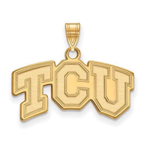 14ky Texas Christian University Small TCU Pendant