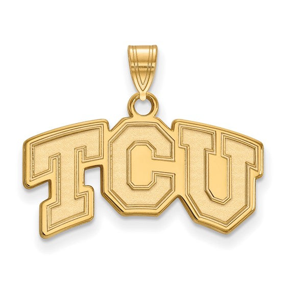 SS w/GP Texas Christian University Small TCU Pendant