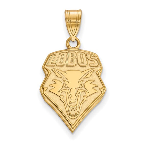 14ky University of New Mexico Large Lobos Pendant