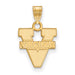 14ky University of Virginia Small Text Logo Pendant